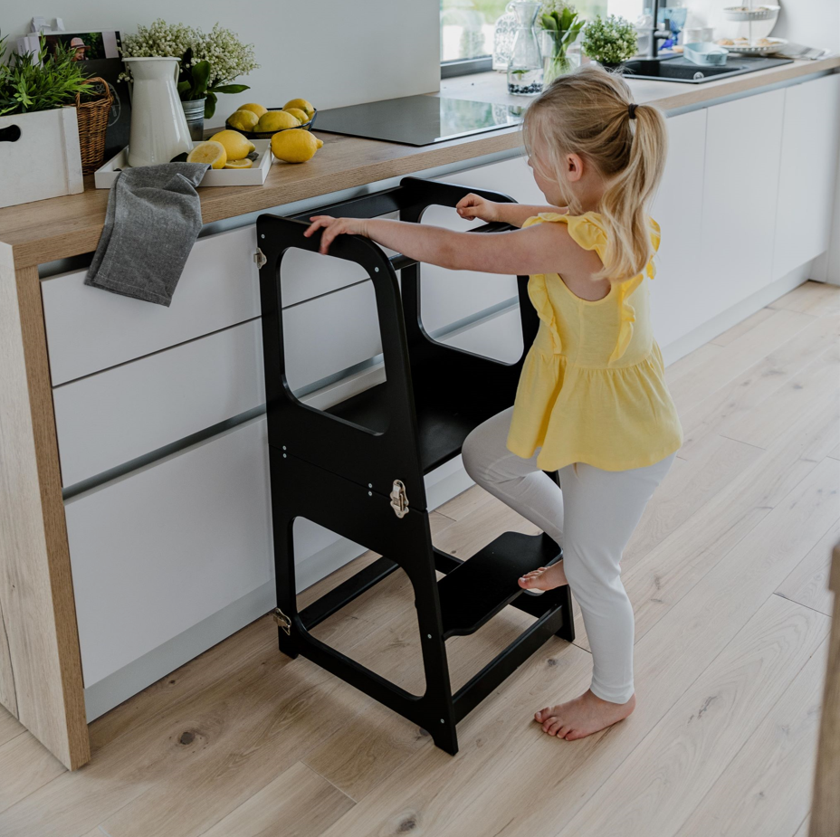 2-i-1 Kjøkkenhjelper - Svart